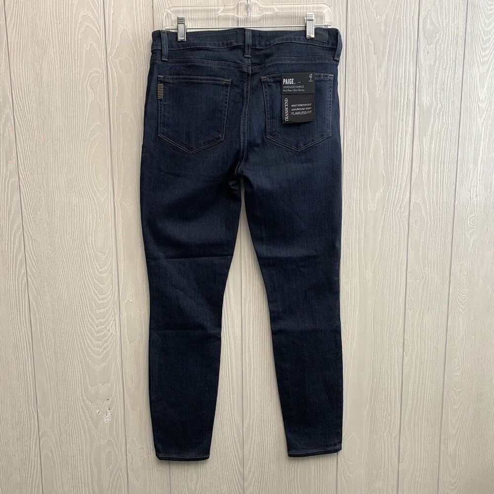 Paige Verdugo Ankle Skinny Jeans Attica Blue Size 30 NWT - Picture 6 of 7